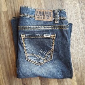ZANADI Womens size 13 dark wash jeans EB2 D43